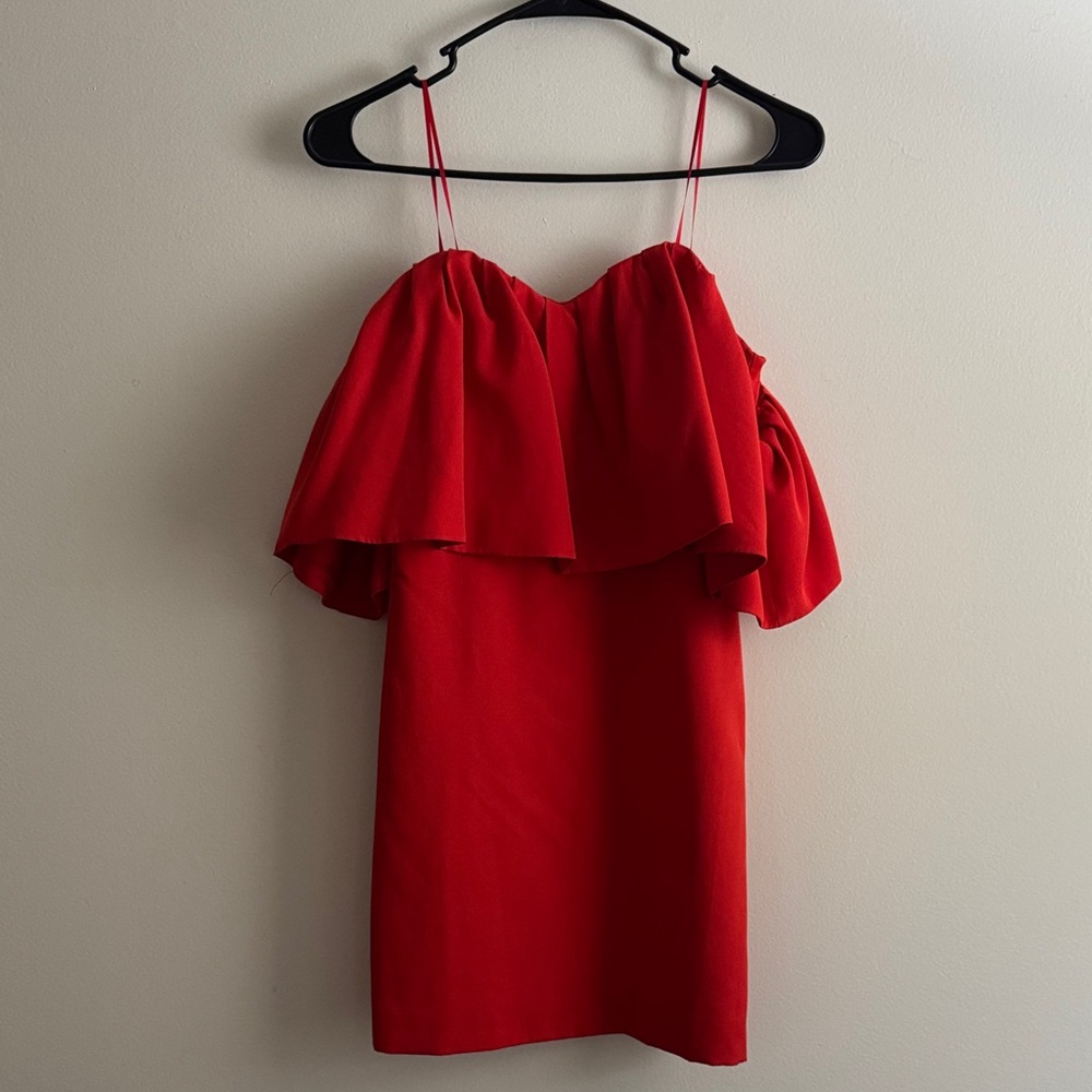 DO+BE Red Off-Shoulder Dress